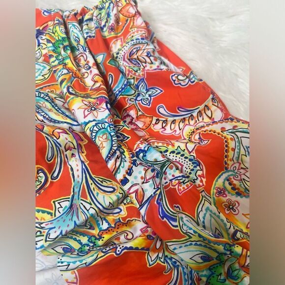 NWT Lauren Ralph Lauren MULTI PAISLEY Ruffle Skirted Hipster Bikini Swim Bottom - Picture 6 of 6